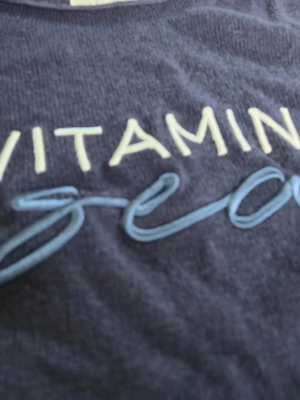 Mia & Tess "Vitamin Sea" Embroidered Sweatshirt | Large - Picture 6 of 7